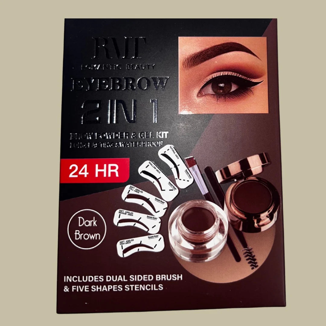 EYEBROW 2 in 1 GEL - BROW POWDER AND GEL KIT